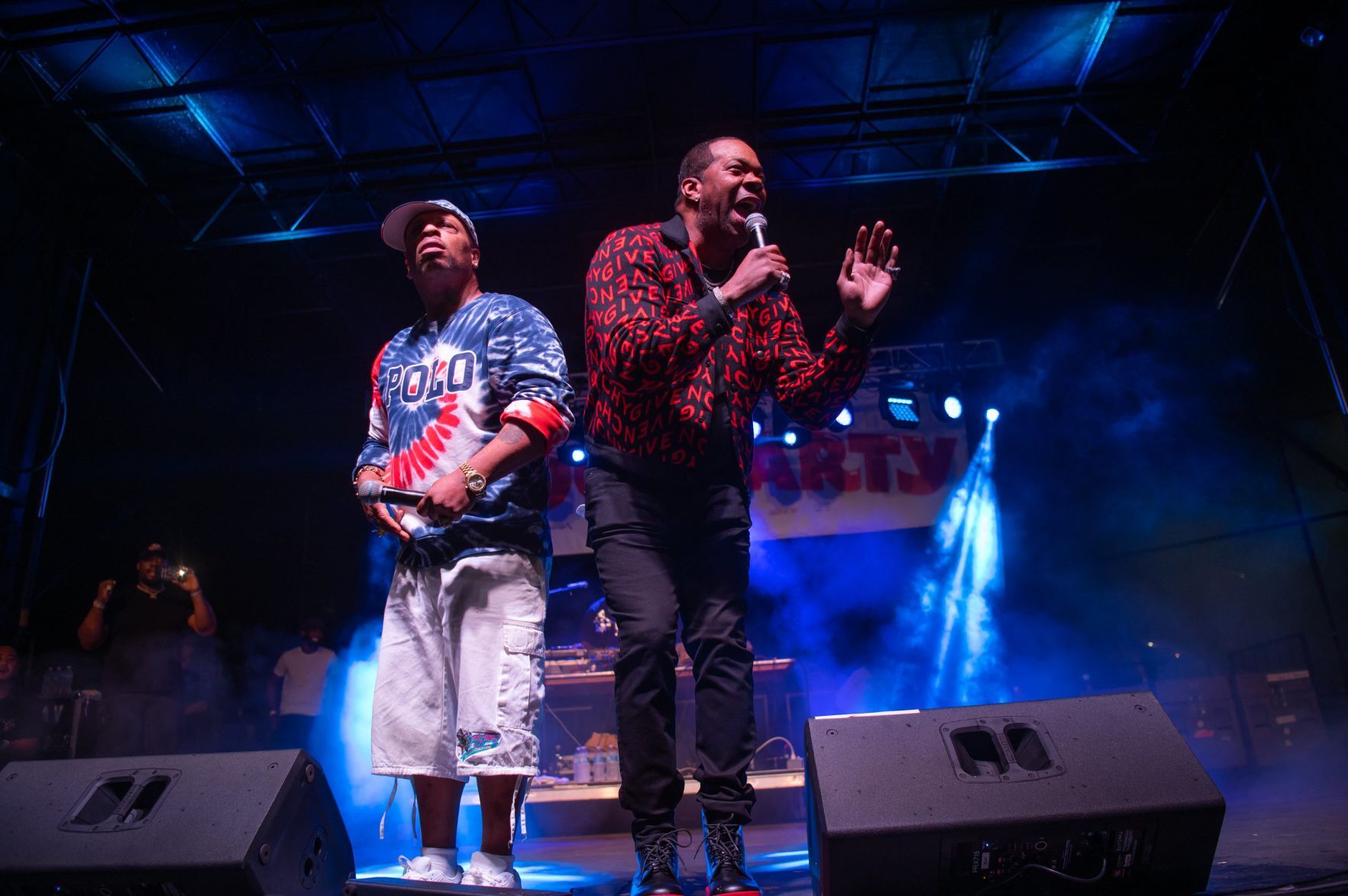 Busta Rhymes at Seoul Taco's anniversary block party